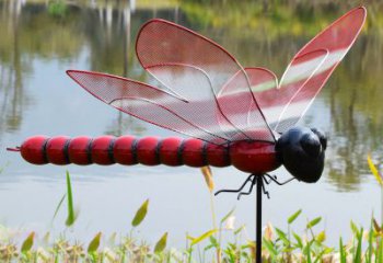 淮安B款蜻蜓红色仿真雕塑