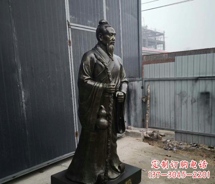 淮安扁鹊人物古代名医铜雕摆件