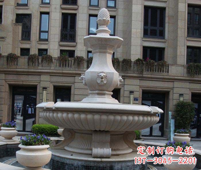 淮安别墅景观欧式喷泉石雕_2