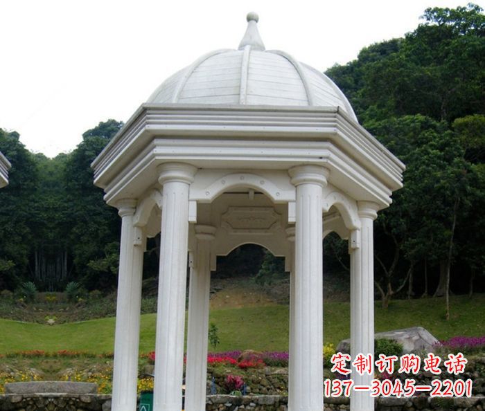 淮安别墅景观欧式石雕凉亭 (2)