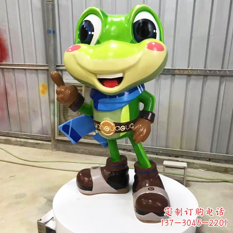 淮安玻璃钢青蛙雕塑——为商场儿童游乐场增添点缀