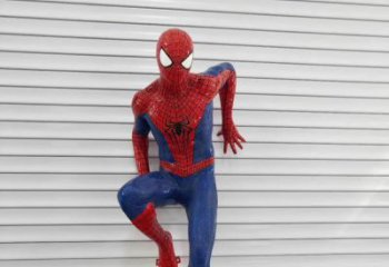 淮安玻璃钢制作的蜘蛛侠雕塑