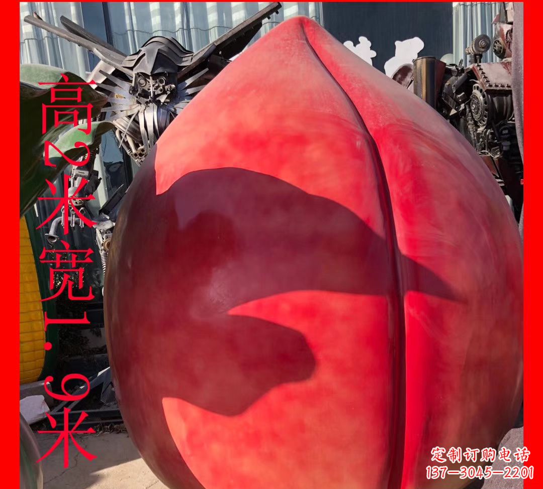 淮安玻璃钢烤漆水果景观雕塑