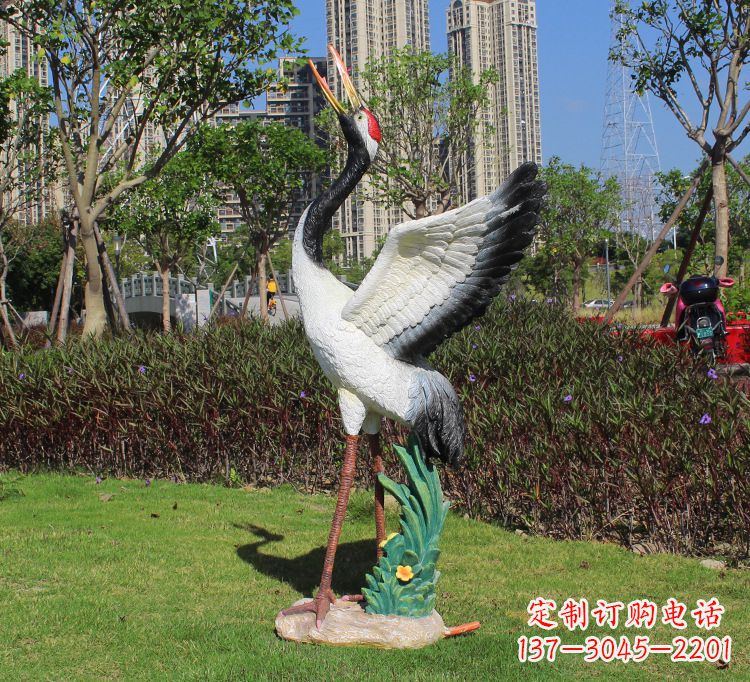 淮安玻璃钢仙鹤雕塑