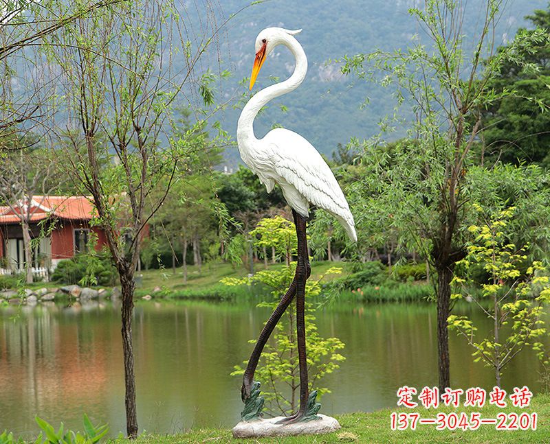 淮安玻璃钢仙鹤雕塑价格