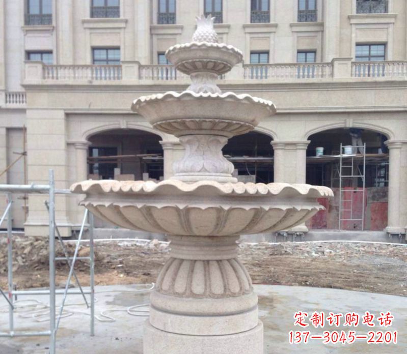 淮安菠萝多层喷泉石雕——精美而多变的艺术品