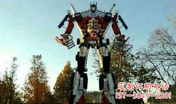 淮安不锈钢变形金刚卡通雕塑