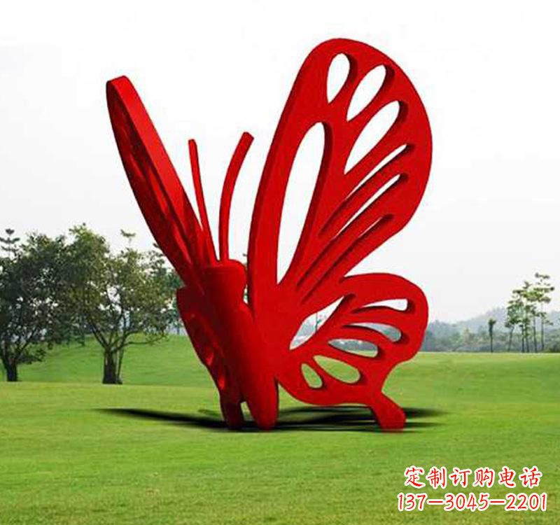 淮安不锈钢蝴蝶雕塑艺术的精美绽放
