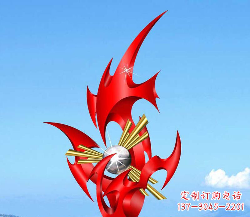 淮安不锈钢火苗雕塑