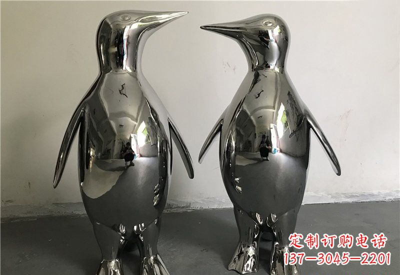 淮安企鹅雕塑以不锈钢赋予生命