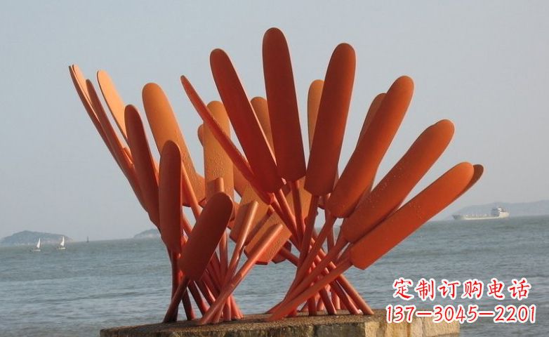 淮安精美不锈钢船桨雕塑