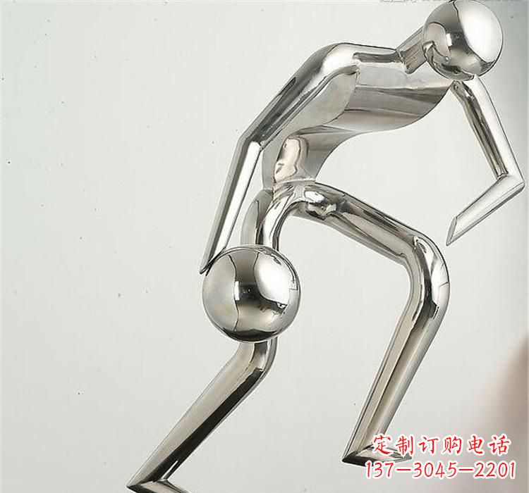 淮安不锈钢保龄球雕塑——抽象人形美学之精华
