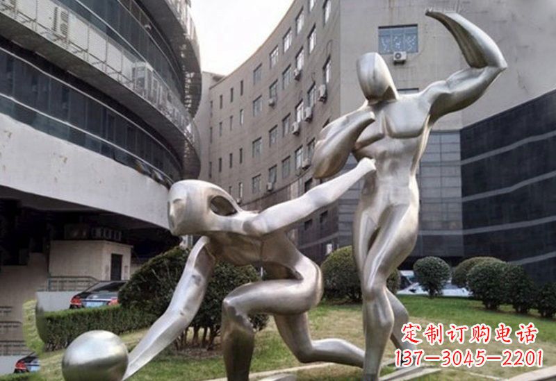 淮安不锈钢打保龄球雕塑