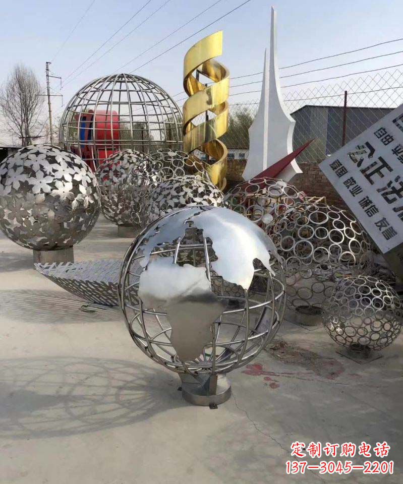 淮安不锈钢地球雕塑融合艺术与自然的完美结合