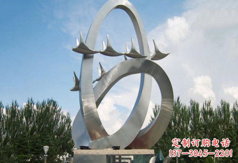 淮安不锈钢天鹅雕塑