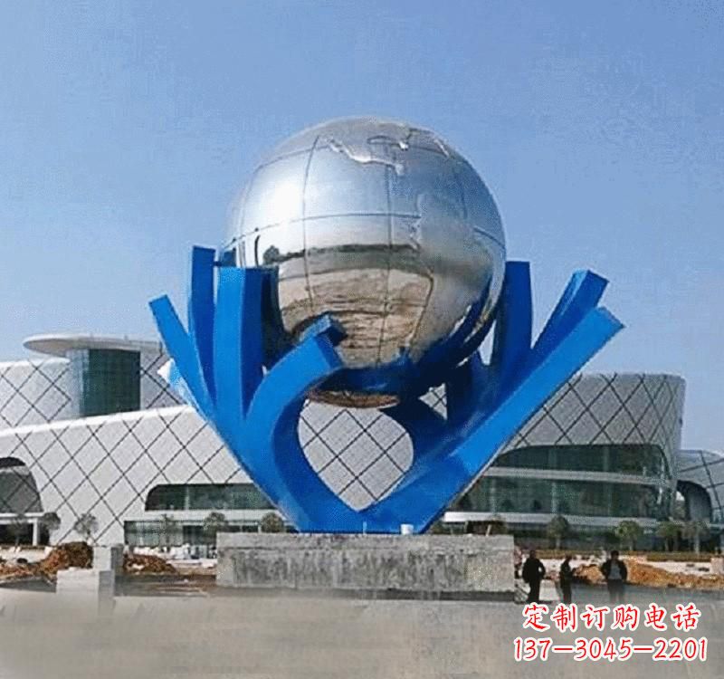 淮安不锈钢地球雕塑缔造绿色家园