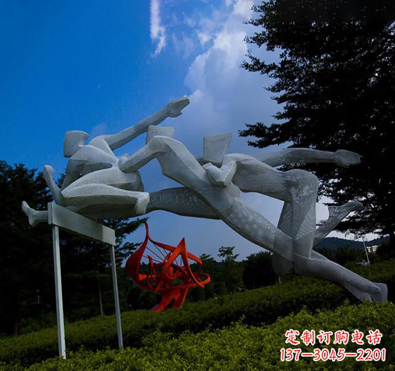 淮安不锈钢中的运动员雕塑