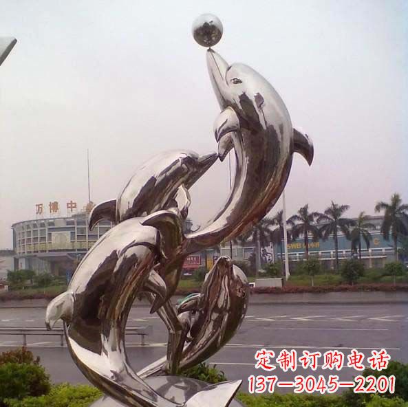 淮安不锈钢海豚雕塑艺术之美