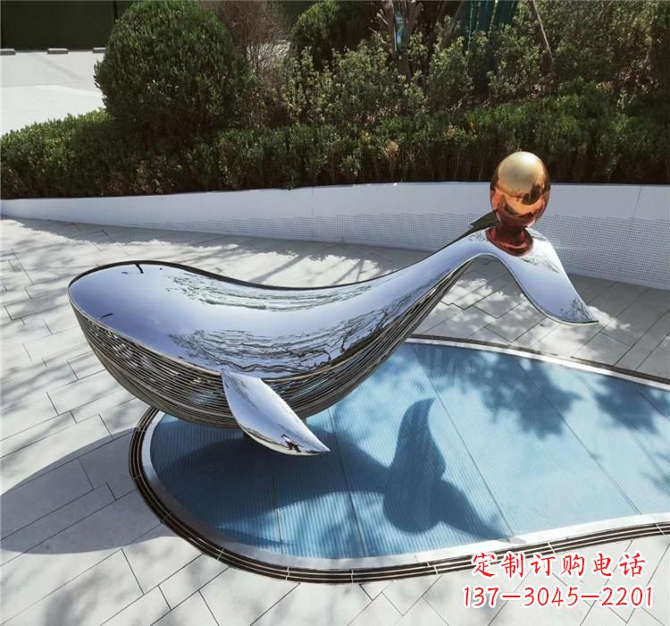 淮安不锈钢海豚精美的雕塑作品