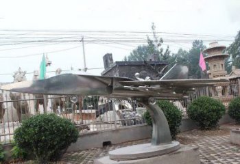 淮安不锈钢飞机雕塑象征着飞翔的梦想