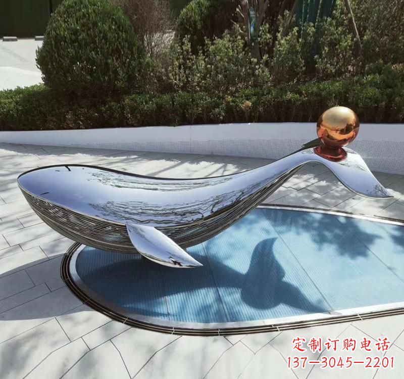 淮安不锈钢海豚雕塑精美而优雅
