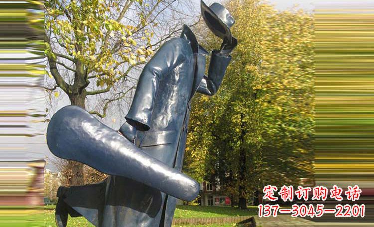 淮安不锈钢旅行者公园人物雕塑