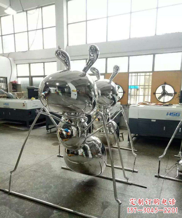 淮安不锈钢蚂蚁步行街景观雕塑
