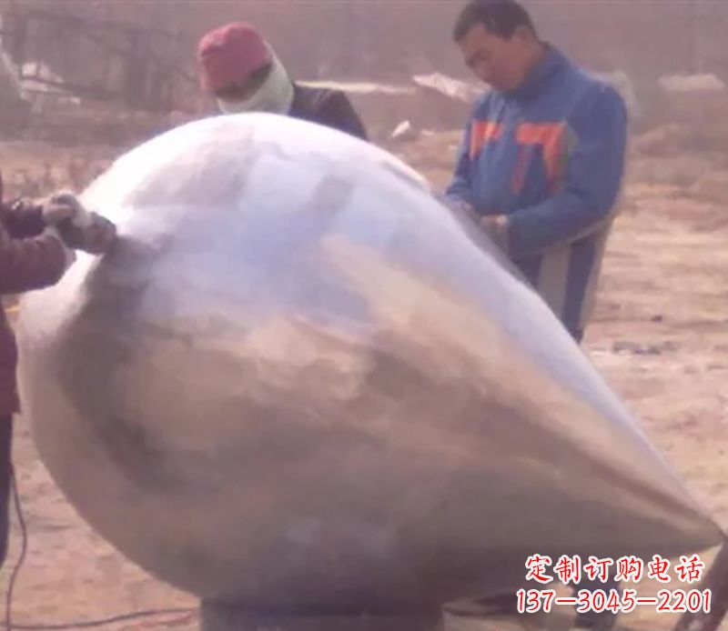 淮安不锈钢水滴雕塑精致美丽的艺术品