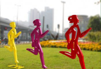 淮安勇敢奔跑的女性雕塑