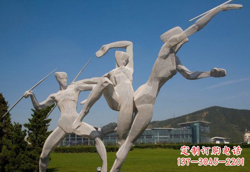 淮安不锈钢投掷标枪人物 雕塑
