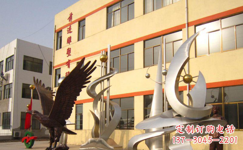 淮安不锈钢雄鹰雕塑