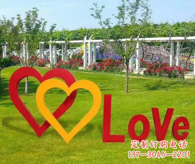 淮安不锈钢英文字母雕塑 