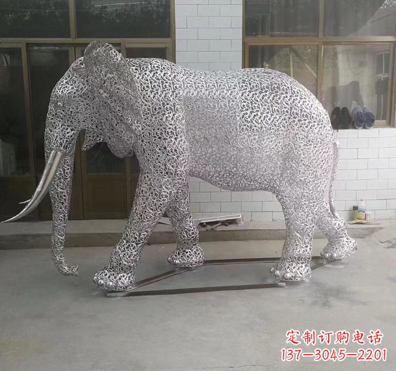 淮安不锈钢园林大象雕塑