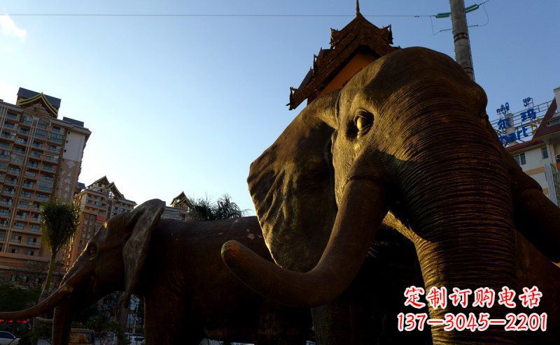 淮安步行街上的大象雕塑——给街道带来活力