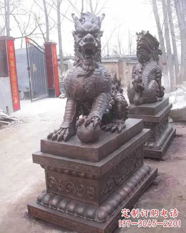 淮安麒麟雕塑古老而又神秘