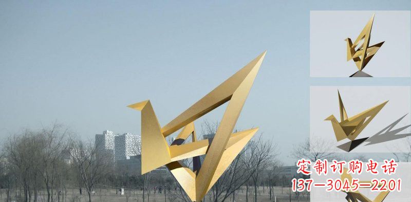 淮安丹顶鹤雕塑象征着城市的文化和精神