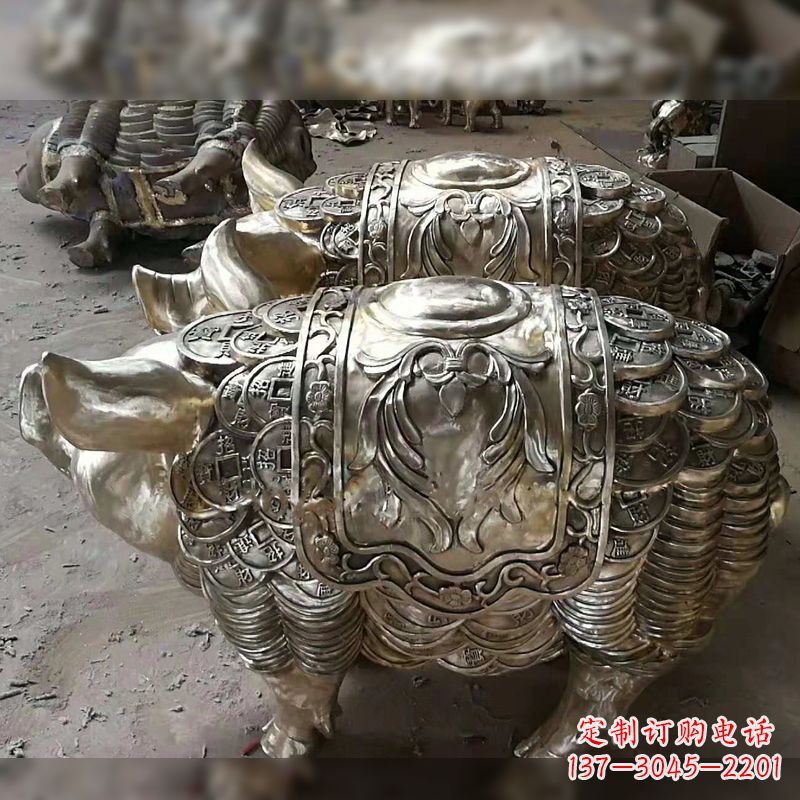 淮安纯铜铸造的招财生肖动物风水雕塑