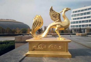 淮安城市广场的朱雀雕塑