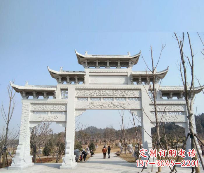 淮安“村口三门石雕牌楼”——悠久历史的见证