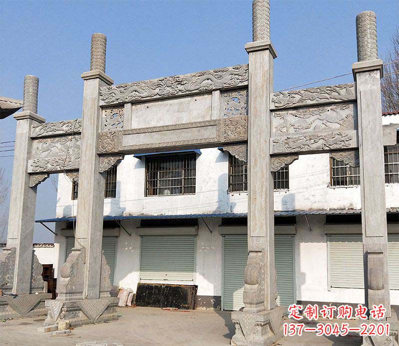 淮安石牌坊雕塑——传承中国传统文化