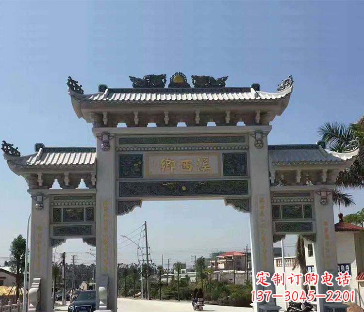 淮安石牌坊雕塑——缅怀深厚的历史情谊