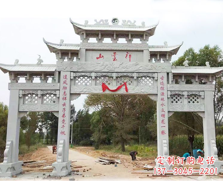 淮安大理石牌坊雕塑