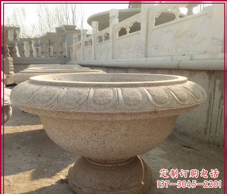 淮安大理石花盆雕塑