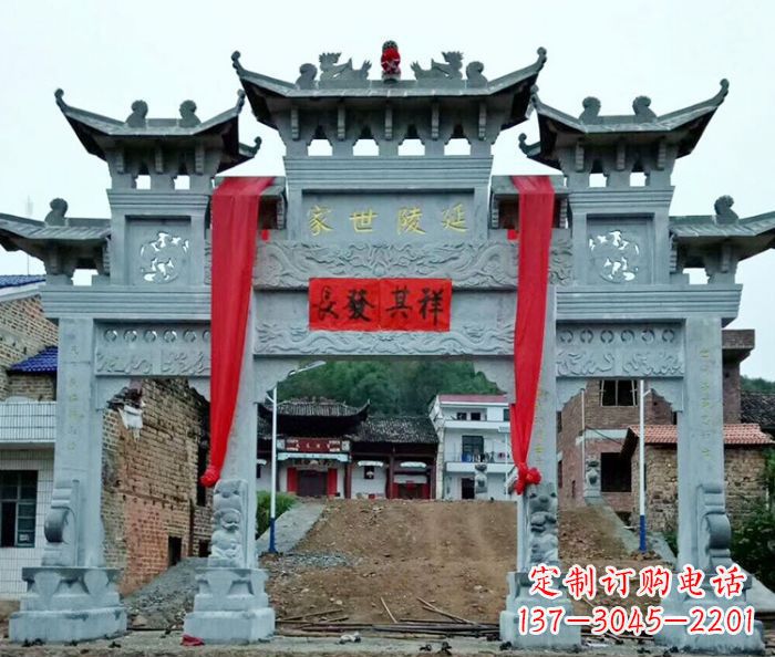 淮安精美大理石牌坊雕塑
