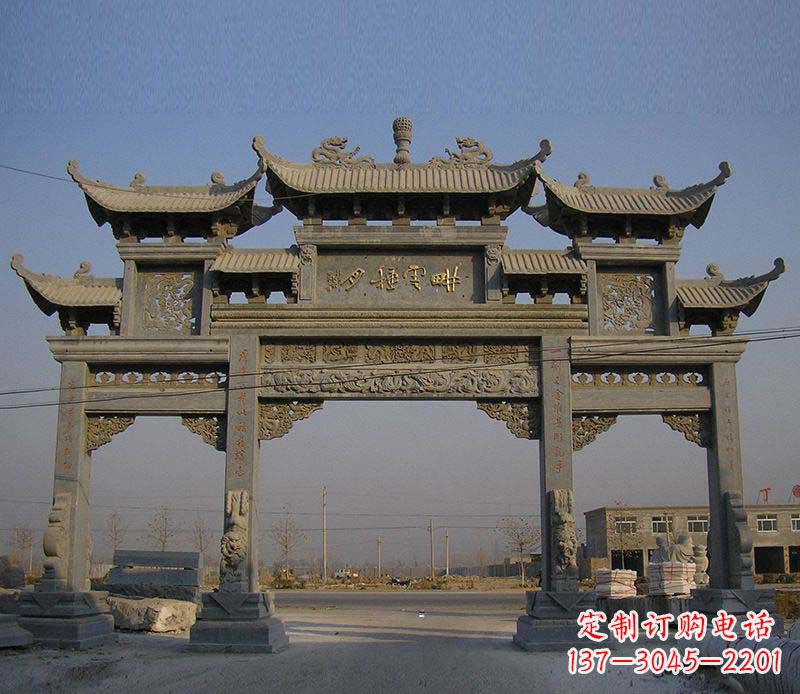 淮安大理石牌楼雕塑定制