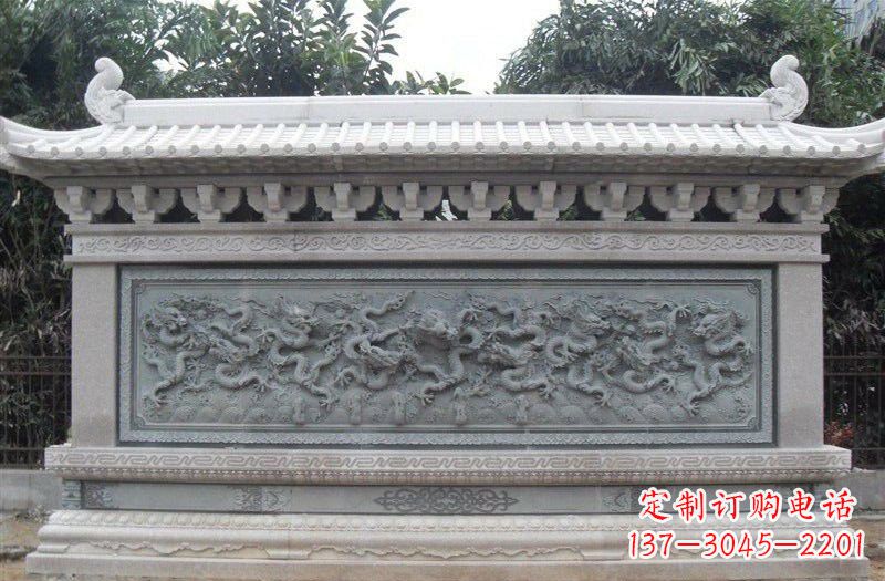 淮安大理石九龙壁雕塑
