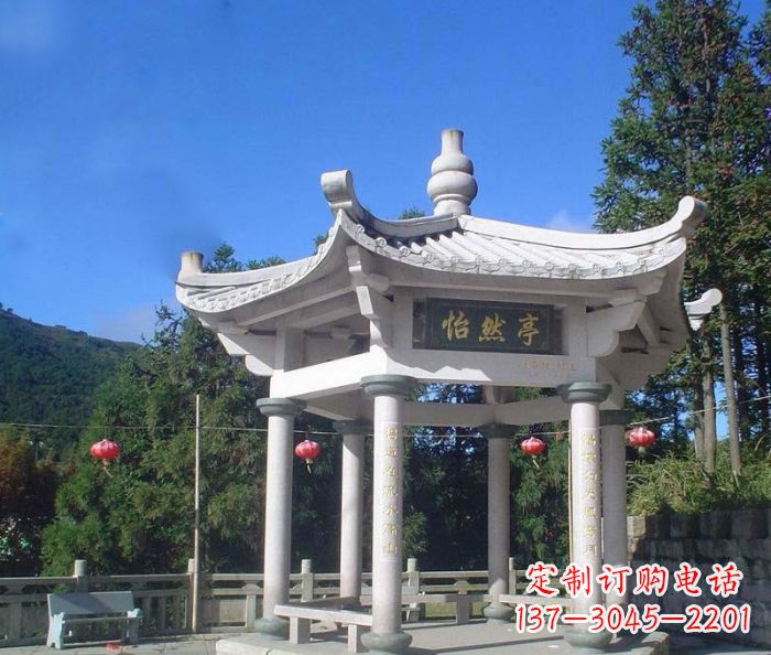 淮安大理石凉亭石雕 (2)