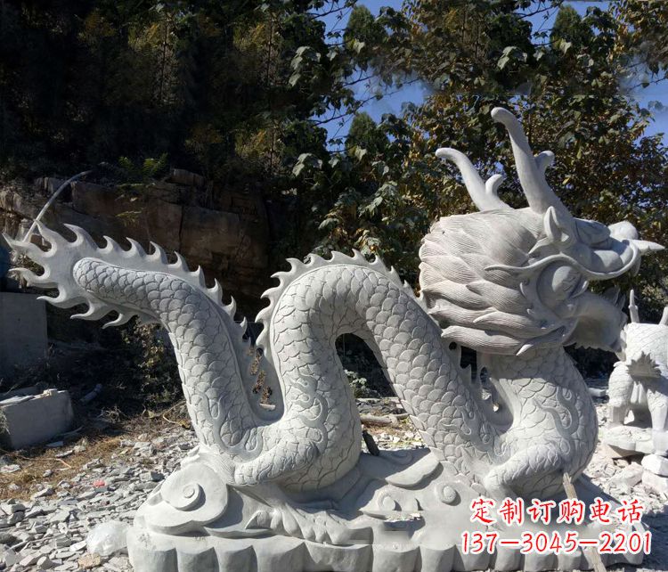 淮安大理石龙雕塑