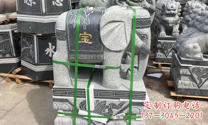 淮安大理石大象门口石雕