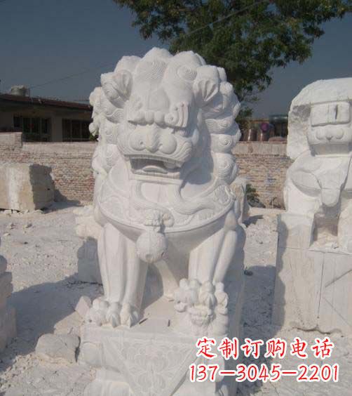 淮安精美大理石狮子雕塑